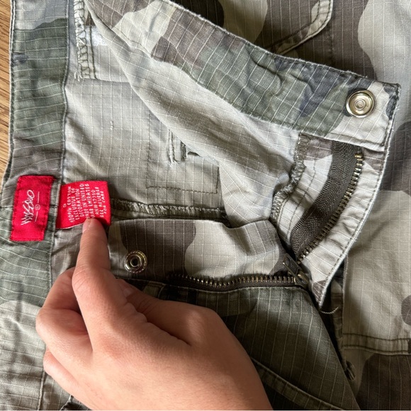 Vintage y2k mossimo army cargo skirt 100% cotton - Picture 2 of 7